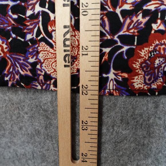 Ulla Johnson Top Womens 2 Evie Blouse Midnight Floral Puff Sleeve V-Neck - Picture 11 of 12